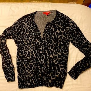 Animal print cardigan